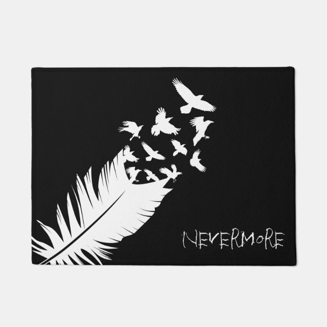 Nevermore、ワタリガラス ドアマット (正面)