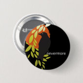Nevermore - Poeによるワタリガラス及び月 缶バッジ (正面&裏面)