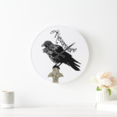 Nevermore Raven ラージ壁時計 (ホーム)
