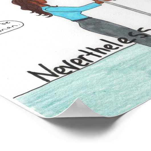 Nevertheless, I Persisted 11x14 ポスター (角)