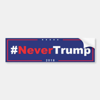 #NeverTrumpの反切札のバンパーステッカー2018年 バンパーステッカー