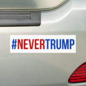 #nevertrump バンパーステッカー (車上)