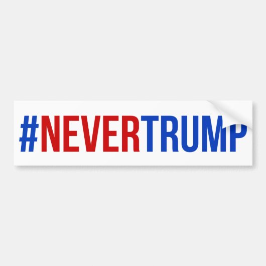 #nevertrump バンパーステッカー (正面)