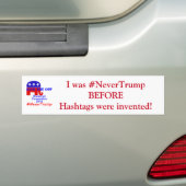 #NeverTrump バンパーステッカー (車上)