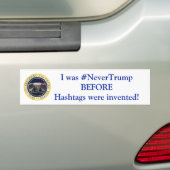 #NeverTrump バンパーステッカー (車上)