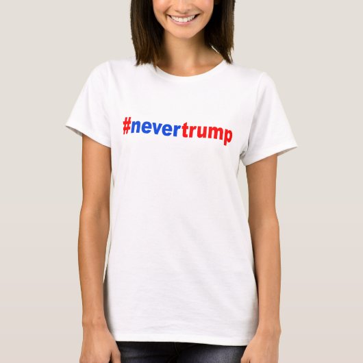 "#nevertrump " tシャツ (正面)