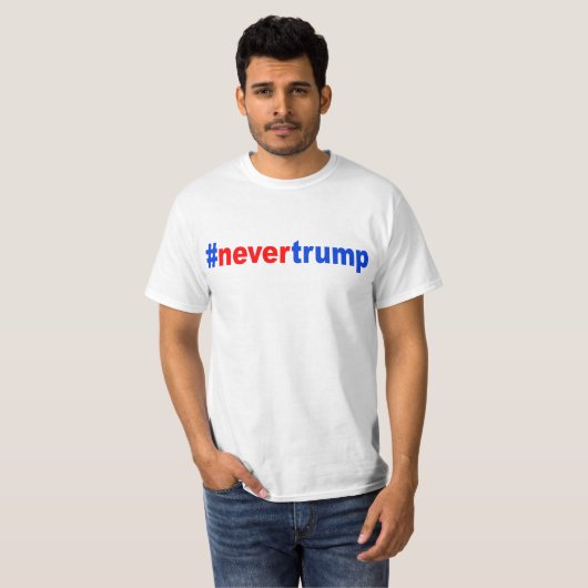 "#nevertrump " tシャツ (正面フル)