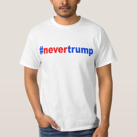 "#nevertrump " tシャツ (正面)