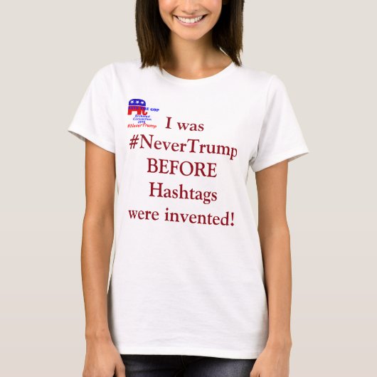 #NeverTrump Tシャツ (正面)