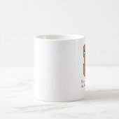 neverunderestimateの豆のマグ コーヒーマグカップ (中央)