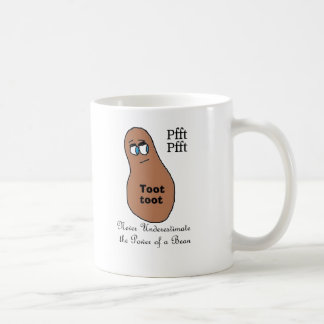 neverunderestimateの豆のマグ コーヒーマグカップ