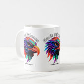 Nevis《鳥》ハヤブサ- CaribbeanHockeyLeague.com コーヒーマグカップ (正面左)