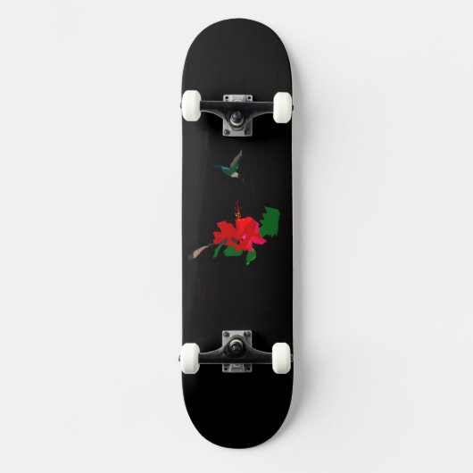 Nevoy Ryder Hibiscus Flower & Hummingbird Board スケートボード (正面)