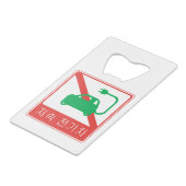 NEVs韓国交通標識の通行禁止 クレジットカード栓抜き (正面アングル)