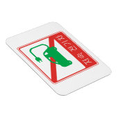 NEVs韓国交通標識の通行禁止 マグネット (右側)