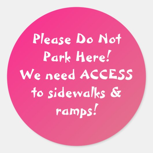 NEW!ここにステッカーを置くな！ ラウンドシール (正面)