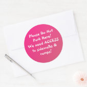 NEW!ここにステッカーを置くな！ ラウンドシール (封筒)