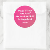 NEW!ここにステッカーを置くな！ ラウンドシール (バッグ)