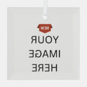 NEW!オーナメント – ガラススクエアオーナメント-カスタム ガラスオーナメント (裏面)