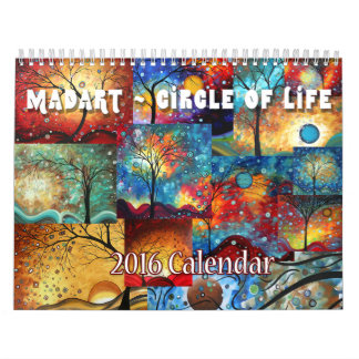 NEW カラフル MADART 2016 Circle of Life Calendar カレンダー