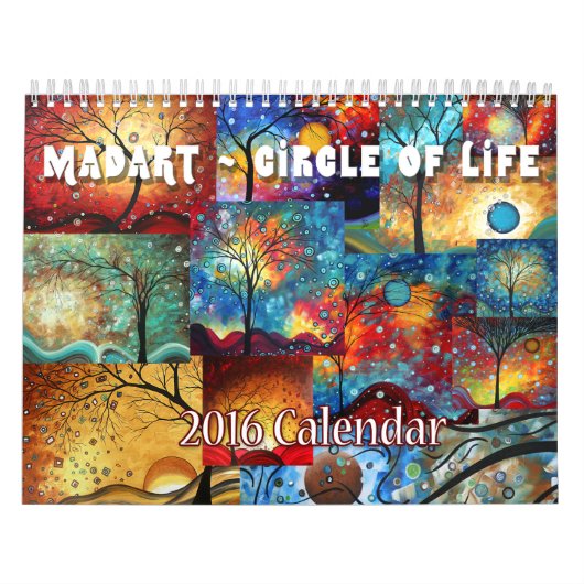 NEW カラフル MADART 2016 Circle of Life Calendar カレンダー (カバー)