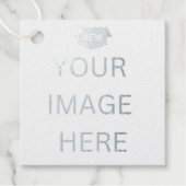 NEW! ギフトタグ - 本物のホイル - 12個セット - 角型 (正面)