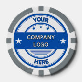 NEW!トランプのポーカーチップス – グレイカスタム ポーカーチップ (正面)