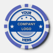 NEW!トランプのポーカーチップス – 青 – カスタム ポーカーチップ (正面)