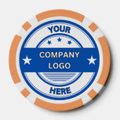 NEW!トランプのポーカーチップ – オレンジカスタム色 ポーカーチップ (裏面)