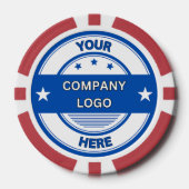 NEW!トランプのポーカーチップ – 赤 – カスタム ポーカーチップ (正面)