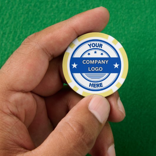 NEW!トランプのポーカーチップ – 黄カスタム色 ポーカーチップ (手)