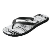 NEW!トレンディー名ワードクラウドアーバンシックサンシーカー ビーチサンダル (アングル)