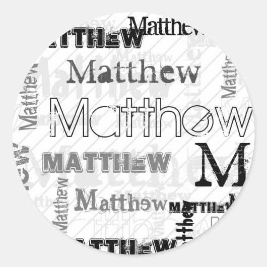 NEW!トレンディー子の名前 ラウンドシール (正面)