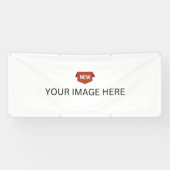 NEW! バナー - 2.5' x 6' - 屋外用 メタルグロメット付き 横断幕 (横)