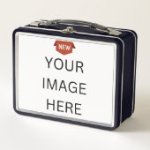 NEW!メタルランチボックス – ブラックカスタム メタルランチボックス (正面)