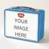 NEW!メタルランチボックス – ライトブルー – カスタム メタルランチボックス (正面)