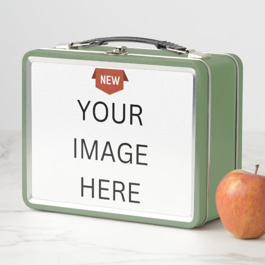 NEW!メタルランチボックス – 緑 – カスタム メタルランチボックス (インサイチュ)