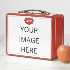 NEW!メタルランチボックス – 赤 – カスタム メタルランチボックス