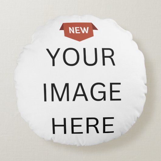 NEW!ラウンド装飾用クッション16インチコットンカスタマイズ-  ラウンドクッション (正面)