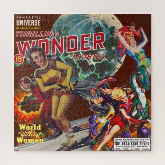 NEW!ヴィンテージSCI-FIマガジンテーマ ジグソーパズル (縦)