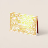 New 中国の Year of the Rabbit add Photo Foil Card 箔カード (正面)
