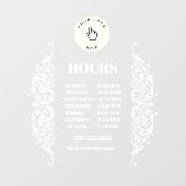 NEW!保管時間にしがみつく – 12x12長方形 – カスタム ウィンドウサイン (シート)