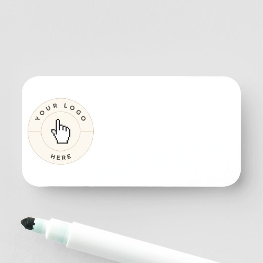 NEW!名前タグ – Dry Erase - 3" X 1.5"長方形 名札 (インサイチュ)