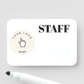 NEW!名前タグ – Staff- Dry Erase - 3" X 2" 名札 (インサイチュ)