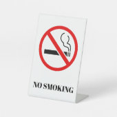 NEW!喫煙台座記号なし – 4" X 6" -カスタム 台座サイン (正面)