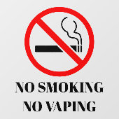 NEW!🚭喫煙蒸発なしにしがみつく – 12x12 Sqaure ウィンドウサイン (シート)