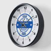 NEW!壁掛け時計、10インチの黒い木枠 壁時計 (傾斜)