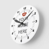 NEW!壁掛け時計、8"円形アクリル ラウンド壁時計 (傾斜)