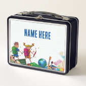 NEW!弁当箱 – 新学期メタル – ブラック メタルランチボックス (正面)