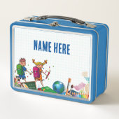 NEW!弁当箱 – 新学期メタル – ライトブルー メタルランチボックス (正面)
